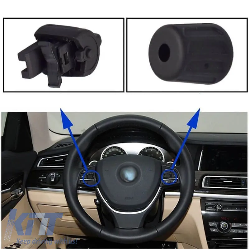 Steering Wheel Volume Knobs suitable for BMW 5 F10 / 5 GT F07 / 7 F01 F02 2 Pieces