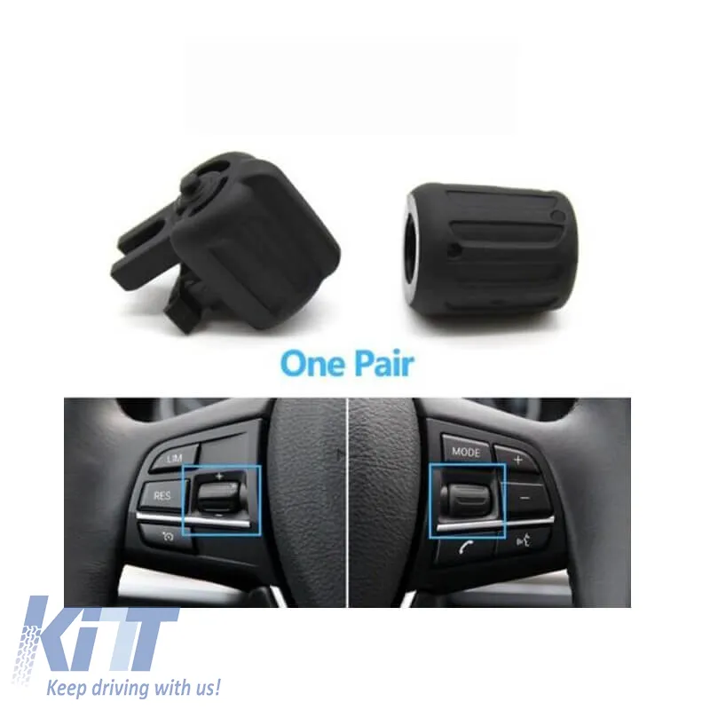 Steering Wheel Volume Knobs suitable for BMW 5 F10 / 5 GT F07 / 7 F01 F02 2 Pieces