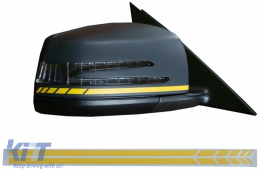 Sticker Etichetta Tetto cappuccio Specchio Strisce Giallo per Mercedes C205 A205-image-6063327