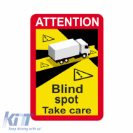 Sticker Mark Blind Spot - Take Care 12 x 17.5cm 1 Piece