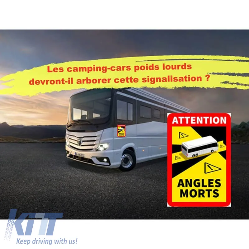 Sticker Mark Blind Spot - Take Care 12 x 17.5cm 1 Piece