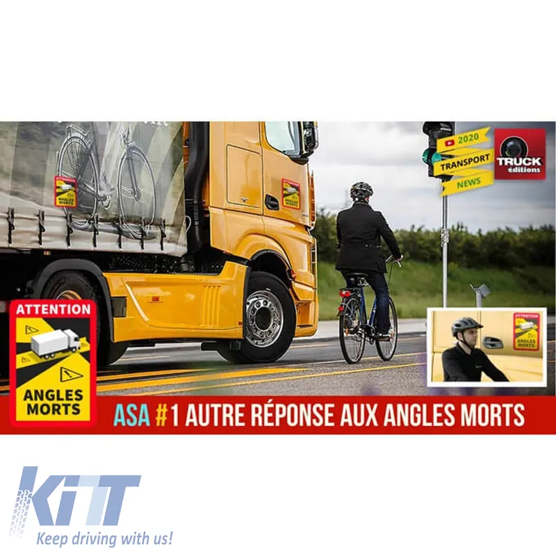 Sticker Mark Blind Spot - Take Care 12 x 17.5cm 1 Piece