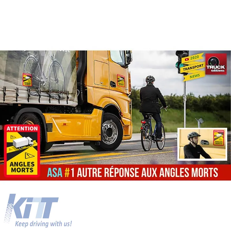 Sticker Mark Blind Spot - Take Care 25 x 17.5cm 1 Piece
