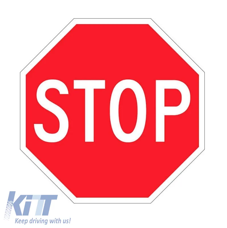 Sticker Mark "Stop" 11x11cm 1 Piece