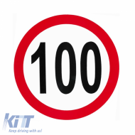 Sticker With Speed Limit 