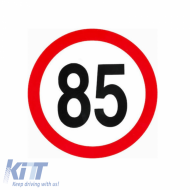 Sticker With Speed Limit 