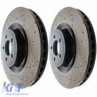 StopTech HC front brake discs 380mm drilled suitable for Ford Mustang 15-21 - ODPF6025358