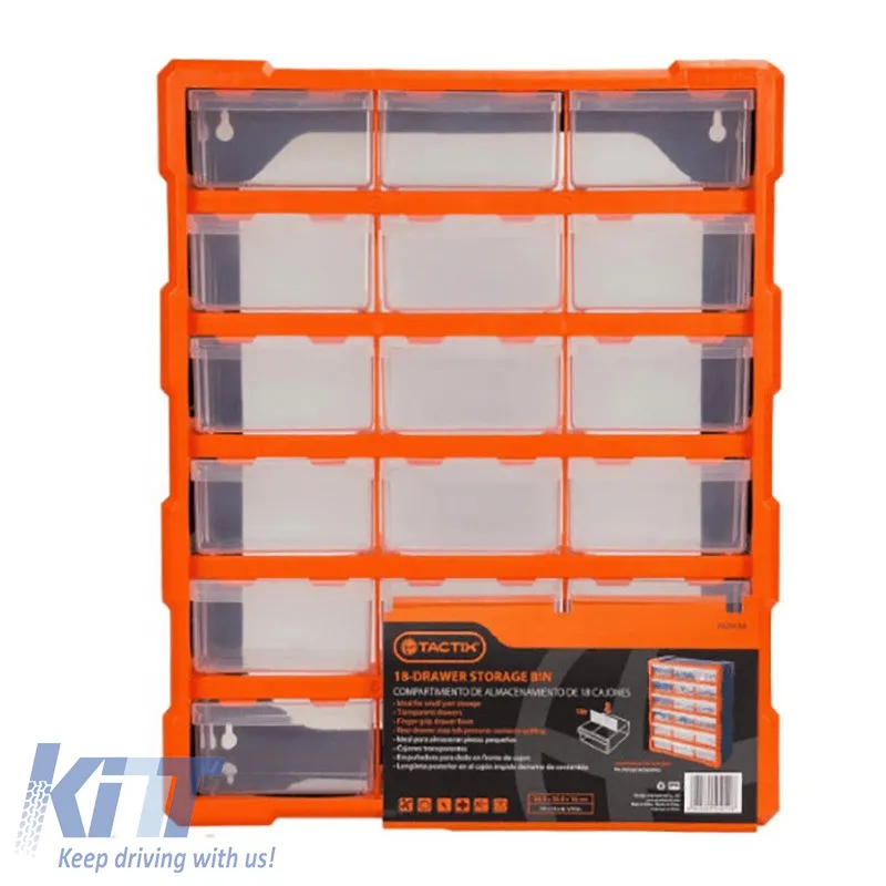Storage Box Plastic suitable for 18 Seats Tactix 38.5x16x48.5cm 320634
