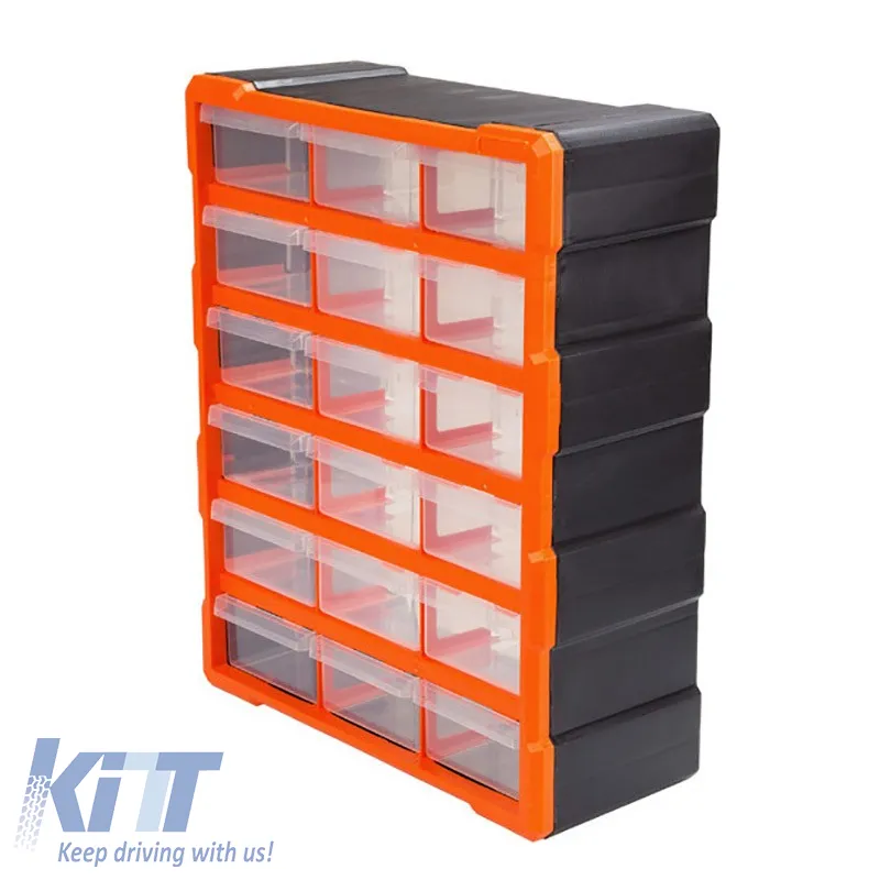 Storage Box Plastic suitable for 18 Seats Tactix 38.5x16x48.5cm 320634