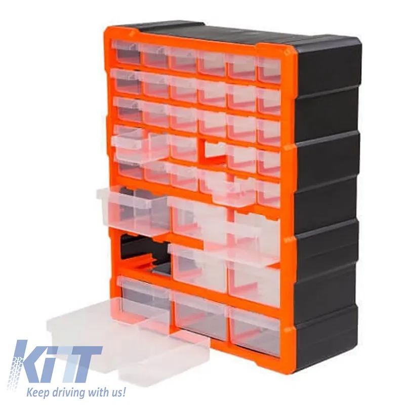 Storage Box Plastic suitable for 39 Seats Tactix 38.5x16x48.5cm 320636