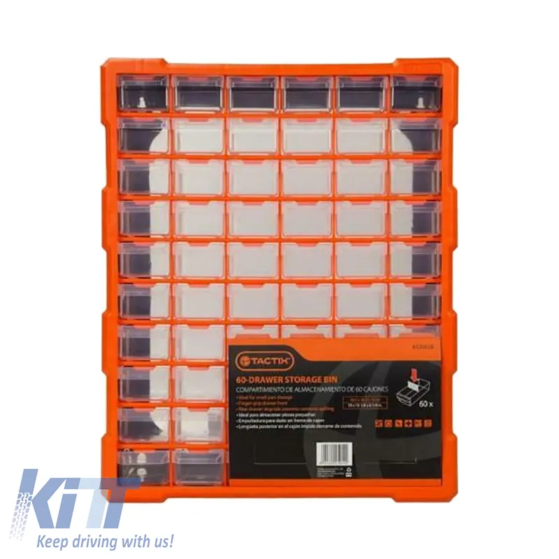 Storage Box Plastic suitable for 60 Seats Tactix 38.5x16x48.5cm 320638