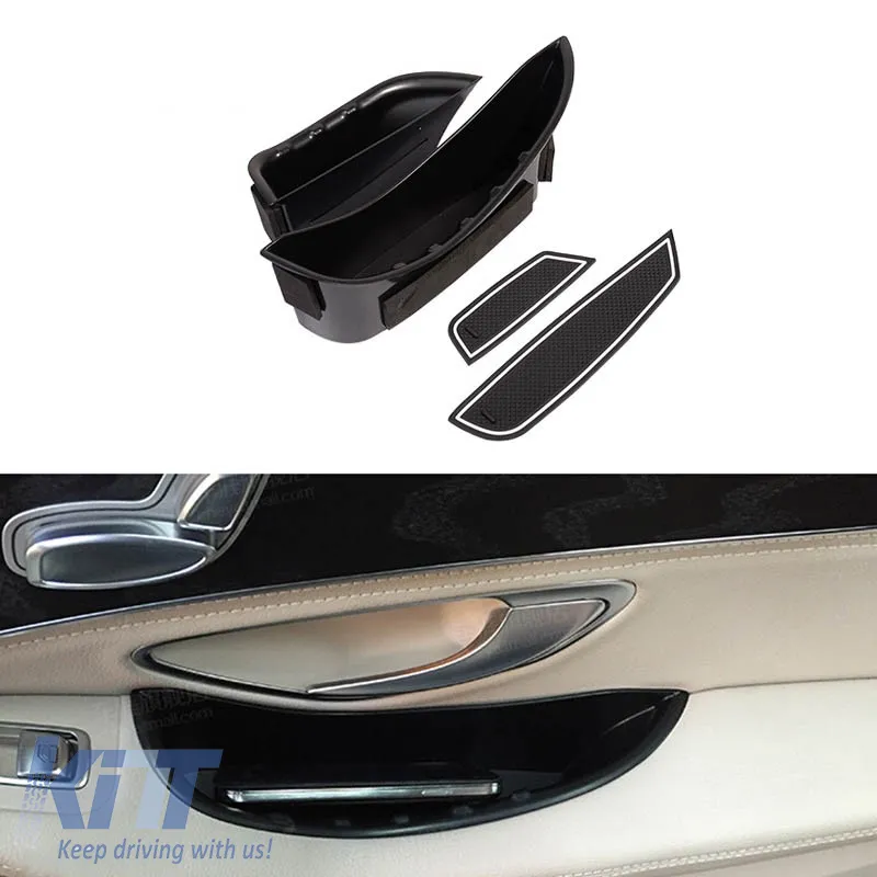 Storage Box suitable for Rear Doors suitable for Mercedes-Benz C-Class W205 14+ / GLC-Class X253 15+ w Pcs