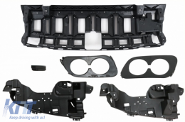 Stoßdämpfer Diffusor Auspuff für Mercedes C W205 14-20 Kofferraum Spoiler Schwarz-image-6073671