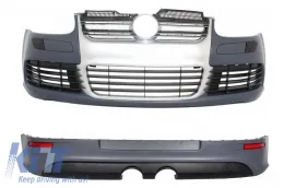image-21-Stoßfänger Bodykit für VW Golf 5 V 2003-2007 R32 Look Aluminium Kühlergrill