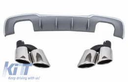 image-11-Stoßfänger Diffusor für Audi A3 8V Schalldämpfer 16-19 S-Line Sportback S3 Look