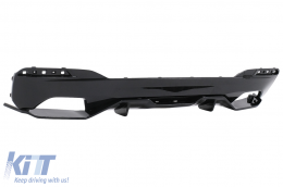 Stoßfänger Diffusor für BMW 5 G30 G31 Limo Touring 17-19 M5 Look Glänzend Schwarz-image-6114511