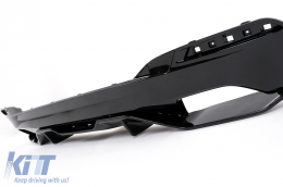Stoßfänger Diffusor für BMW 5 G30 G31 Limo Touring 17-19 M5 Look Glänzend Schwarz-image-6114513
