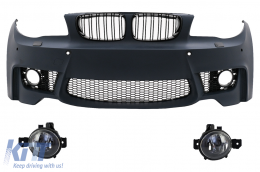 image-62-Stoßfänger für BMW 1er E81 E82 E87 E88 04-11 1M Design SRA Nebelscheinwerfer NBL-