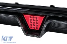 Stoßfänger LED Diffusor für BMW 5 G30 G31 Limo Touring 17-24 M5 Look Carbon-Einsätzen-image-6128479