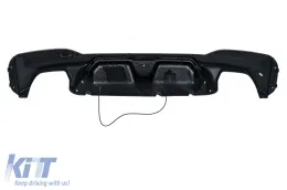 Stoßfänger LED Diffusor für BMW 5 G30 G31 Limo Touring 17-24 M5 Look Carbon-Einsätzen-image-6128485