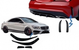 image-24-Stoßfänger Splitter Lüftungsklappe für Mercedes CLA W117 C117 X117 CLA45 AMG