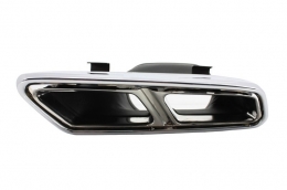 Stoßfïänger Diffusor für Mercedes S W222 2013+ Auspuff Schalldämpfer S65 Look-image-6018659