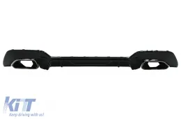 image-14-Stoßstange Diffusor Endrohre Chrom für BMW 3 G20 G28 Limousine G21 Touring 18-22 M340i M Look