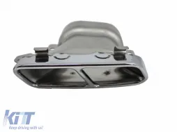 Stoßstange Diffusor Endrohre für Mercedes A-Klasse W176 13-18 A45 Facelift Look Carbonfolie-image-6236966