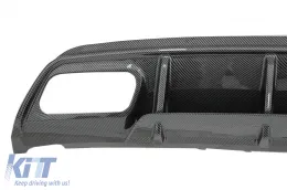 Stoßstange Diffusor Endrohre für Mercedes A-Klasse W176 13-18 A45 Facelift Look Carbonfolie-image-6255675