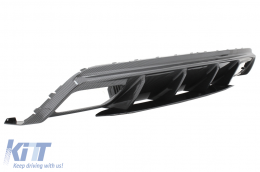 Stoßstange Diffusor Luftdiffusor für Mercedes A-Klasse W176 13-18 A45 Facelift Look Carbonfolie-image-6227533