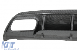 Stoßstange Diffusor Luftdiffusor für Mercedes A-Klasse W176 13-18 A45 Facelift Look Carbonfolie-image-6227534