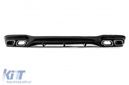 image-48-Stoßstange Diffusor Luftverteiler für Mercedes E W213 S213 Sport Line 16–19 Auspuffblenden