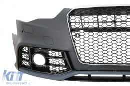 Stoßstange für Audi A5 8T 12-16 Gitter Nebelscheinwerfer Sport Look-image-6082098