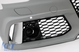 Stoßstange für Audi A6 C7 4G 2011-2015 Kühlergrill Wabengitter RS6 Design SRA PDC-image-6099397