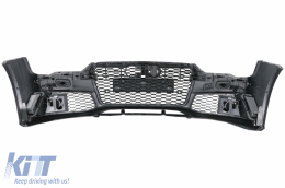 Stoßstange für Audi A7 4G Facelift 15-18 RS7 Nur S-Line Diffusor Auspuffspitzen-image-6056243