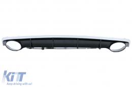 Stoßstange für AUDI A7 4G Facelift 15-18 Kühlergrill Luftverteiler Tips RS7 Look-image-6049550