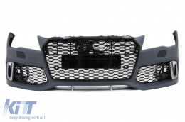 Stoßstange für Audi A7 4G Pre-Facelift 10-14 RS7 Look Spoiler Lippe Carbon-image-6053866