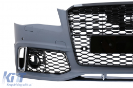 Stoßstange für Audi A8 D4 4H 10-13 Kühlergrill RS Look PDC SRA Dummy ACC Cover-image-6082744
