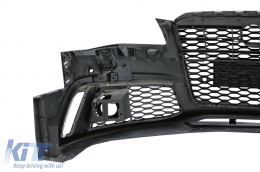 Stoßstange für Audi A8 D4 4H 10-13 Kühlergrill RS Look PDC SRA Dummy ACC Cover-image-6082747