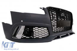 Stoßstange für Audi A8 D4 MOPF D4.5 2014-2017 Kühlergrill RS Look PDC SRA-image-6100437
