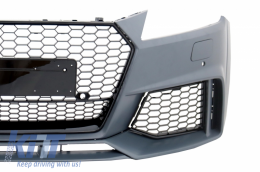Stoßstange für Audi TT 8S Mk3 14+ RS Design Wabengitter Untere Lippenverlängerung-image-6040847