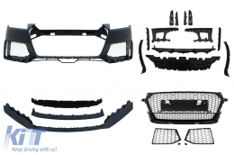 Stoßstange für Audi TT 8S Mk3 14+ RS Design Wabengitter Untere Lippenverlängerung-image-6095112