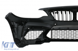Stoßstange für BMW 2er F87 M2 2016-2020 Nierengitter Doppelstreifen M2C Look-image-6079614
