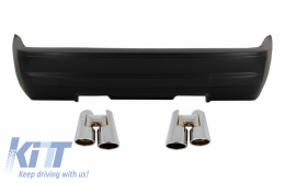 image-71-Stoßstange für BMW 3 E46 2 Türen Cabrio 98-05 M3 CSL Look Auspuff Tipps Chrom