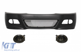 image-76-Stoßstange für BMW 3er Coupe Cabrio Limousine Kombi E46 98-04 NBL M3 Look