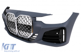Stoßstange für BMW 3er F30 F31 2011-2018 Umbau G80 M3 Design Chrom Kühlergrill-image-6101206