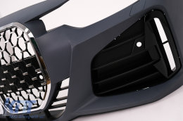 Stoßstange für BMW 3er F30 F31 2011-2018 Umbau G80 M3 Design Chrom Kühlergrill-image-6101210