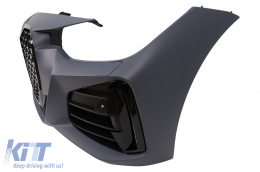 Stoßstange für BMW 3er F30 F31 2011-2018 Umbau G80 M3 Design Schwarz Kühlergrill-image-6101221