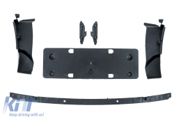Stoßstange für BMW 4 F32 F33 F36 13-17 M4 Look Schwarz Gitter Front-Kotflügel Motorhaube-image-6074967