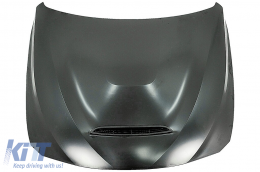 Stoßstange für BMW 4 F32 F33 F36 13-17 M4 Look Schwarz Gitter Front-Kotflügel Motorhaube-image-6074974